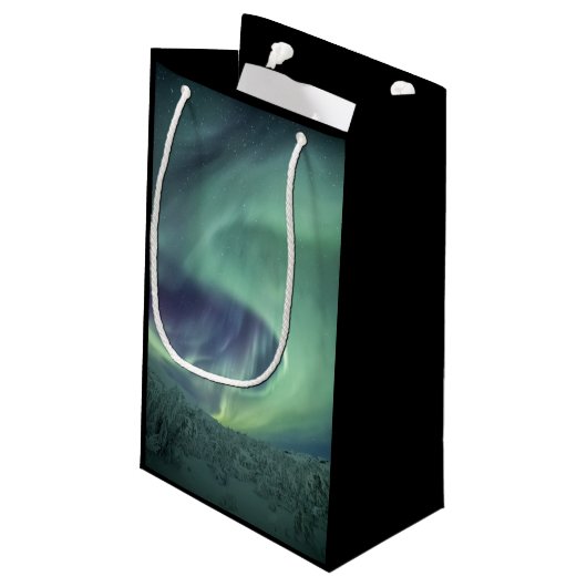 Noordelijke lichten klein cadeauzakje (Achterkant Gekanteld)