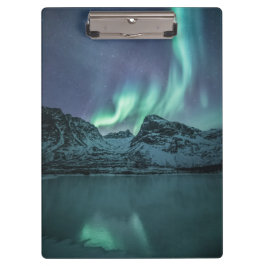 Noordelijke lichten klembord