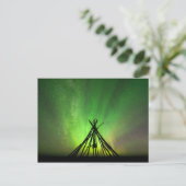 Noordelijke lichten lavu briefkaart (Staand voorkant)