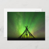 Noordelijke lichten lavu briefkaart (Voorkant / Achterkant)