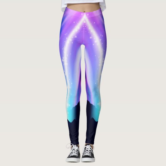 Noordelijke lichten leggings (Voorkant)
