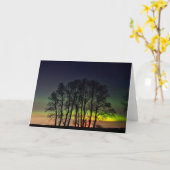 Noordelijke lichten | Manitoba Canada Grande Point Kaart (Gele Bloem)