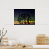 Noordelijke lichten | Manitoba Canada Grande Point Poster (Keuken)