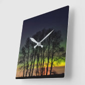 Noordelijke lichten | Manitoba Canada Grande Point Vierkante Klok (Hoek)