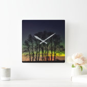 Noordelijke lichten | Manitoba Canada Grande Point Vierkante Klok (Huis)