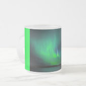 Noordelijke lichten matglas koffiemok (Voorkant links)