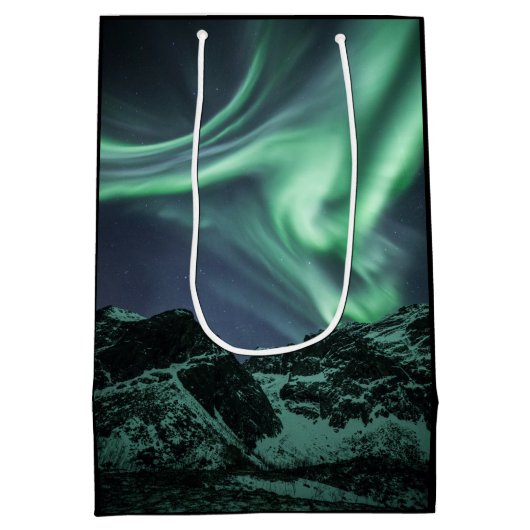 Noordelijke lichten medium cadeauzakje (Achterkant)