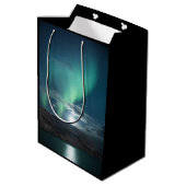 Noordelijke lichten medium cadeauzakje (Achterkant Gekanteld)
