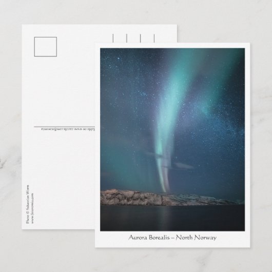 Noordelijke Lichten Melkweg Briefkaart (Voorkant / Achterkant)