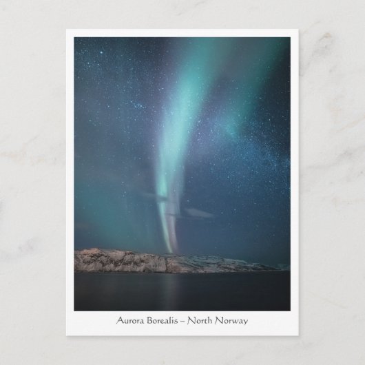 Noordelijke Lichten Melkweg Briefkaart (Voorkant)