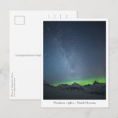 Noordelijke Lichten Melkweg Briefkaart (Voorkant / Achterkant)