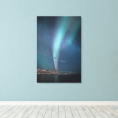 Noordelijke Lichten Melkweg Canvas Afdruk (Insitu (Houten vloer))