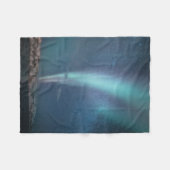 Noordelijke Lichten Melkweg Fleece Deken (Voorkant (Horizontaal))