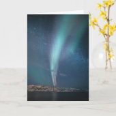Noordelijke Lichten Melkweg Kaart (Gele Bloem)