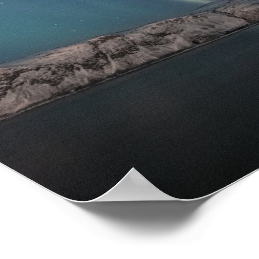 Noordelijke Lichten Melkweg Poster (Hoek)