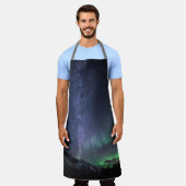 Noordelijke Lichten Melkweg Schort (Gedragen)