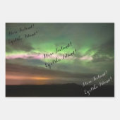 Noordelijke lichten met liefde inpakpapier vel (Voorkant 3)