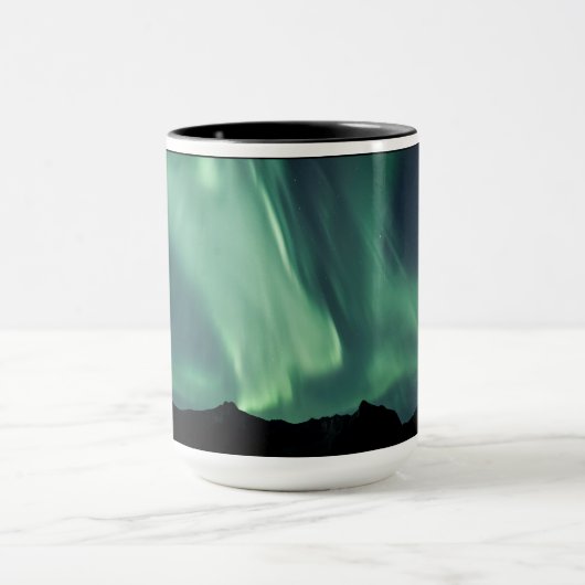 noordelijke lichten mok (Midden)