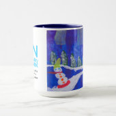 Noordelijke lichten mok (Midden)