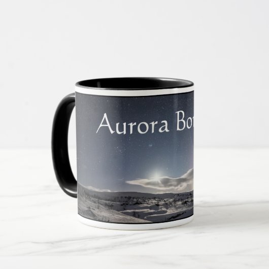 Noordelijke lichten mok (Voorkant links)