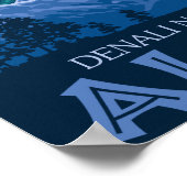 Noordelijke Lichten - Nationaal Park Denali, Alask Poster (Hoek)