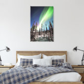 Noordelijke lichten | Nationaal park Denali Canvas Afdruk (Insitu (Slaapkamer))