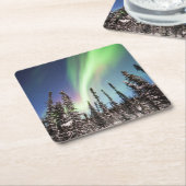 Noordelijke lichten | Nationaal park Denali Kartonnen Onderzetters (Schuin)