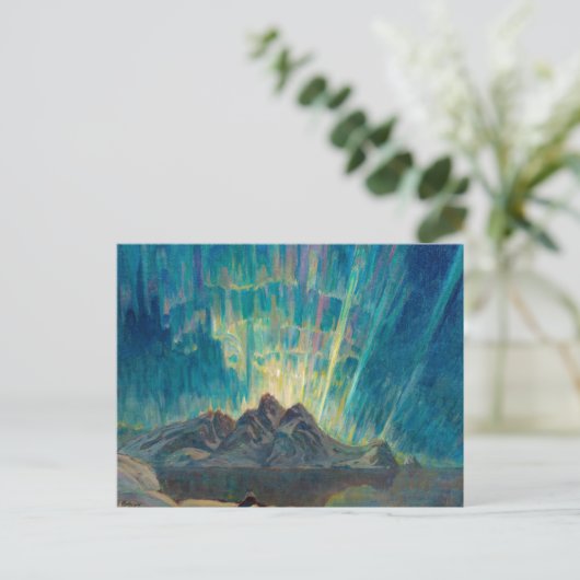 Noordelijke Lichten, Noord-Noorwegen, ingediend do Briefkaart (Staand voorkant)