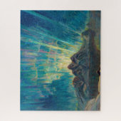 Noordelijke Lichten, Noord-Noorwegen, ingediend do Legpuzzel (Verticaal)