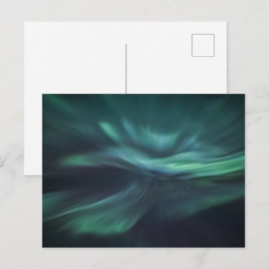 Noordelijke Lichten Noorwegen Aankondigingskaart (Voorkant / Achterkant)