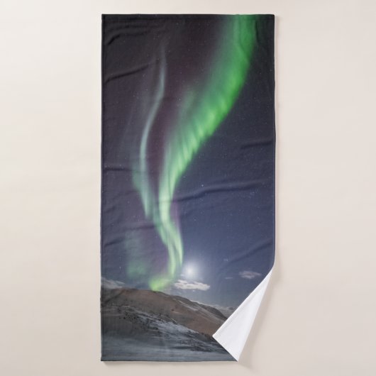 Noordelijke Lichten Noorwegen Badhanddoek (Badhanddoek)