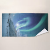 Noordelijke Lichten Noorwegen Badhanddoek (Badhanddoek)
