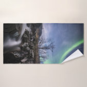 Noordelijke Lichten Noorwegen Badhanddoek (Badhanddoek)