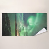 Noordelijke Lichten Noorwegen Badhanddoek (Badhanddoek)