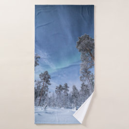 Noordelijke Lichten Noorwegen Badhanddoek