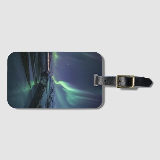 Noordelijke Lichten Noorwegen Bagagelabel (Voorkant (horizontaal))