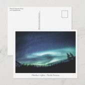 Noordelijke Lichten Noorwegen Briefkaart (Voorkant / Achterkant)