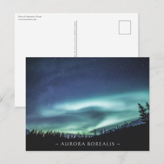 Noordelijke Lichten Noorwegen Briefkaart (Voorkant / Achterkant)