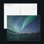 Noordelijke Lichten Noorwegen Briefkaart<br><div class="desc">Foto van de natuur van de noordelijke hoogten (Aurora borealis) in het noorden van Noorwegen, Scandinavië. © Sebastian Worm.</div>