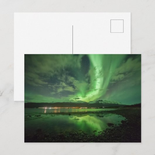 Noordelijke Lichten Noorwegen Briefkaart (Voorkant / Achterkant)