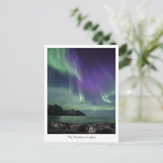 Noordelijke Lichten Noorwegen Briefkaart (Staand voorkant)
