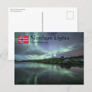 Noordelijke Lichten Noorwegen Briefkaart