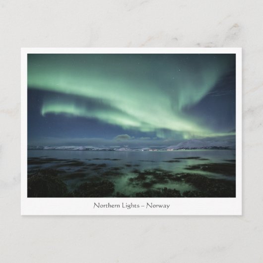 Noordelijke Lichten Noorwegen Briefkaart (Voorkant)