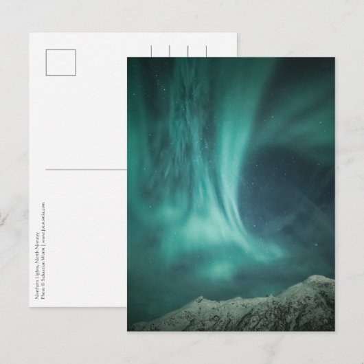 Noordelijke Lichten Noorwegen Briefkaart (Voorkant / Achterkant)