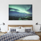 Noordelijke Lichten Noorwegen Canvas Afdruk (Insitu (Slaapkamer))