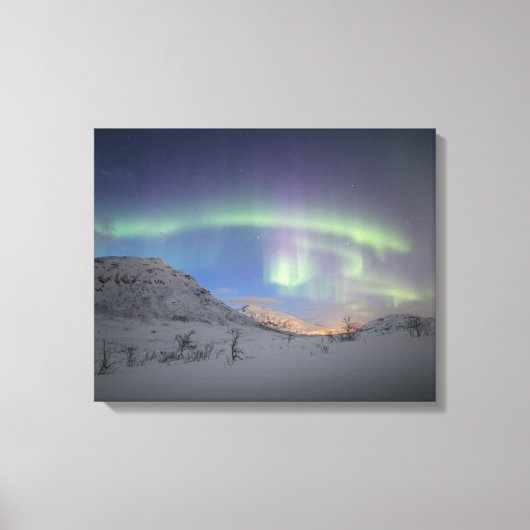 Noordelijke Lichten Noorwegen Canvas Afdruk (Voorkant)