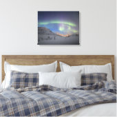 Noordelijke Lichten Noorwegen Canvas Afdruk (Insitu (Slaapkamer))