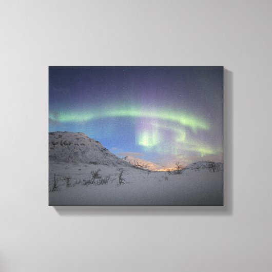 Noordelijke Lichten Noorwegen Canvas Afdruk (Voorkant)