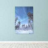 Noordelijke Lichten Noorwegen Canvas Afdruk (Insitu (Houten vloer))