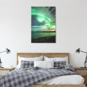 Noordelijke Lichten Noorwegen Canvas Afdruk (Insitu (Slaapkamer))